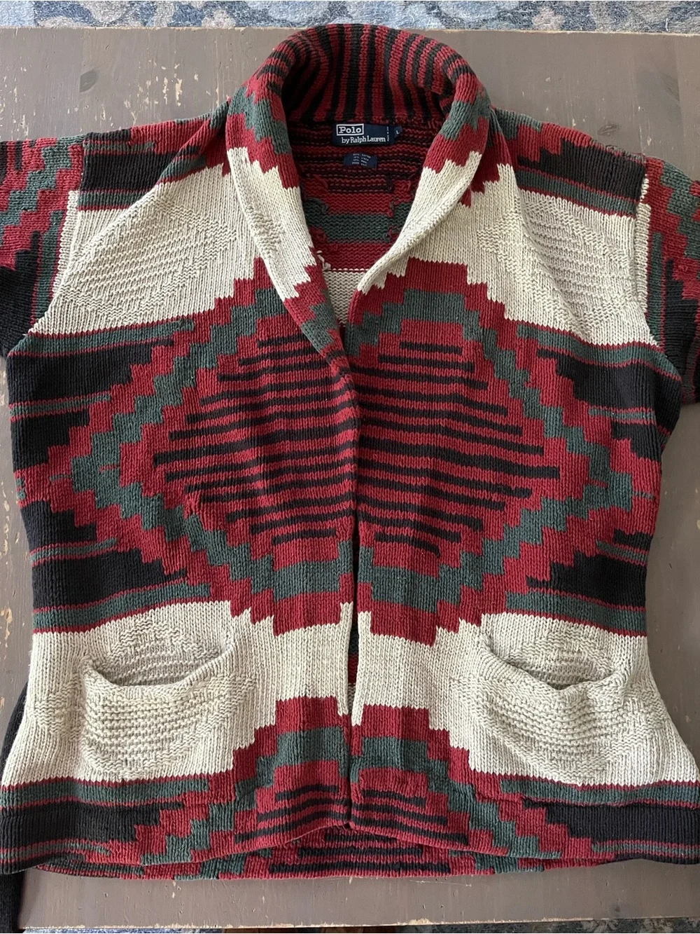 Ralph Lauren Vintage 90’s Navajo Print Cardigan
